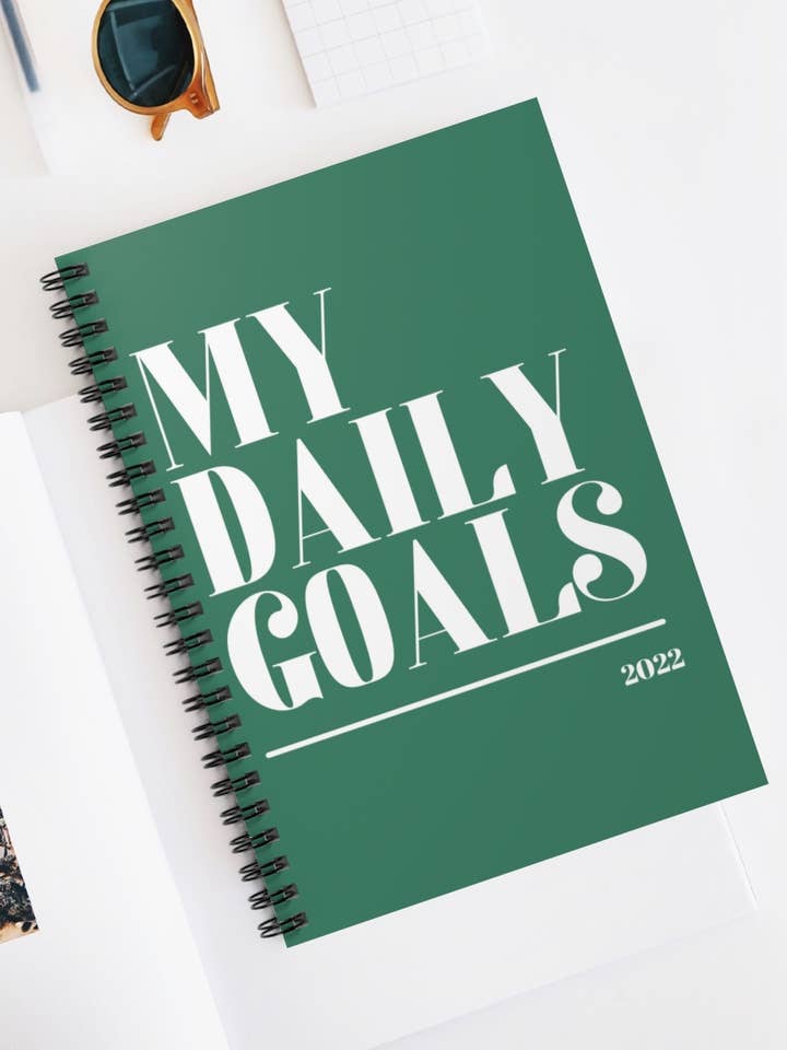 My Daily Goals Spiral Notebook for wholesale by Lolita K Studio