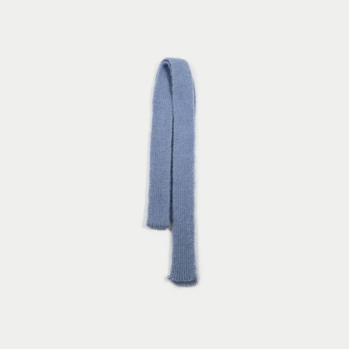 Sweetkama – Cachecol - Mulher por atacado – Lenços de lã skinny de cor sólida para senhora YW013