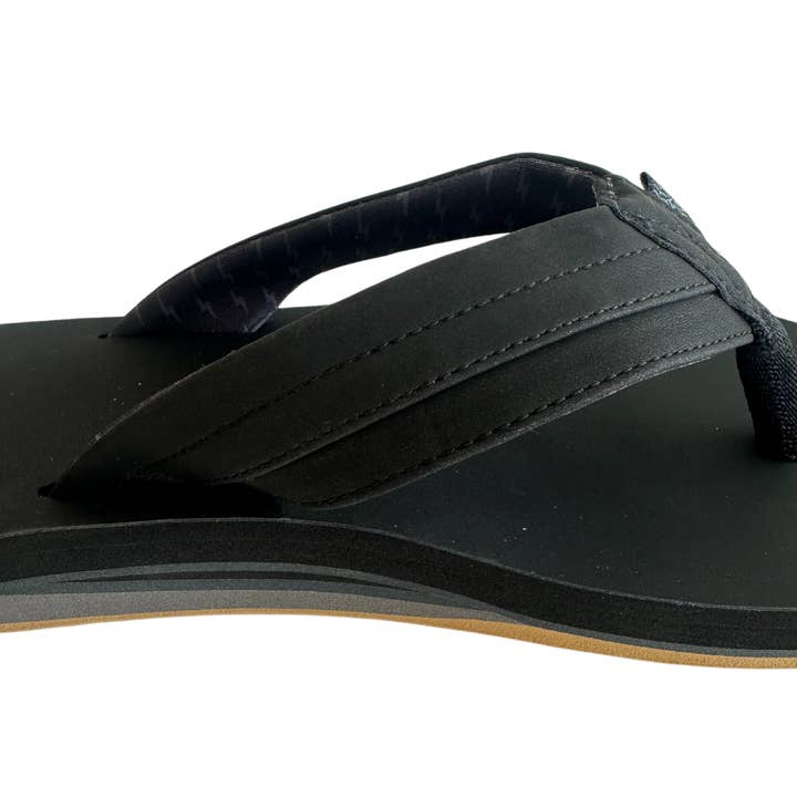 Men's Bolts Flip Flop Black for wholesale on Faire2