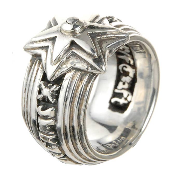 Anel Prata Estrela-Meteorite E Acredite nos Seus Sonhos por atacado de ElfCraft