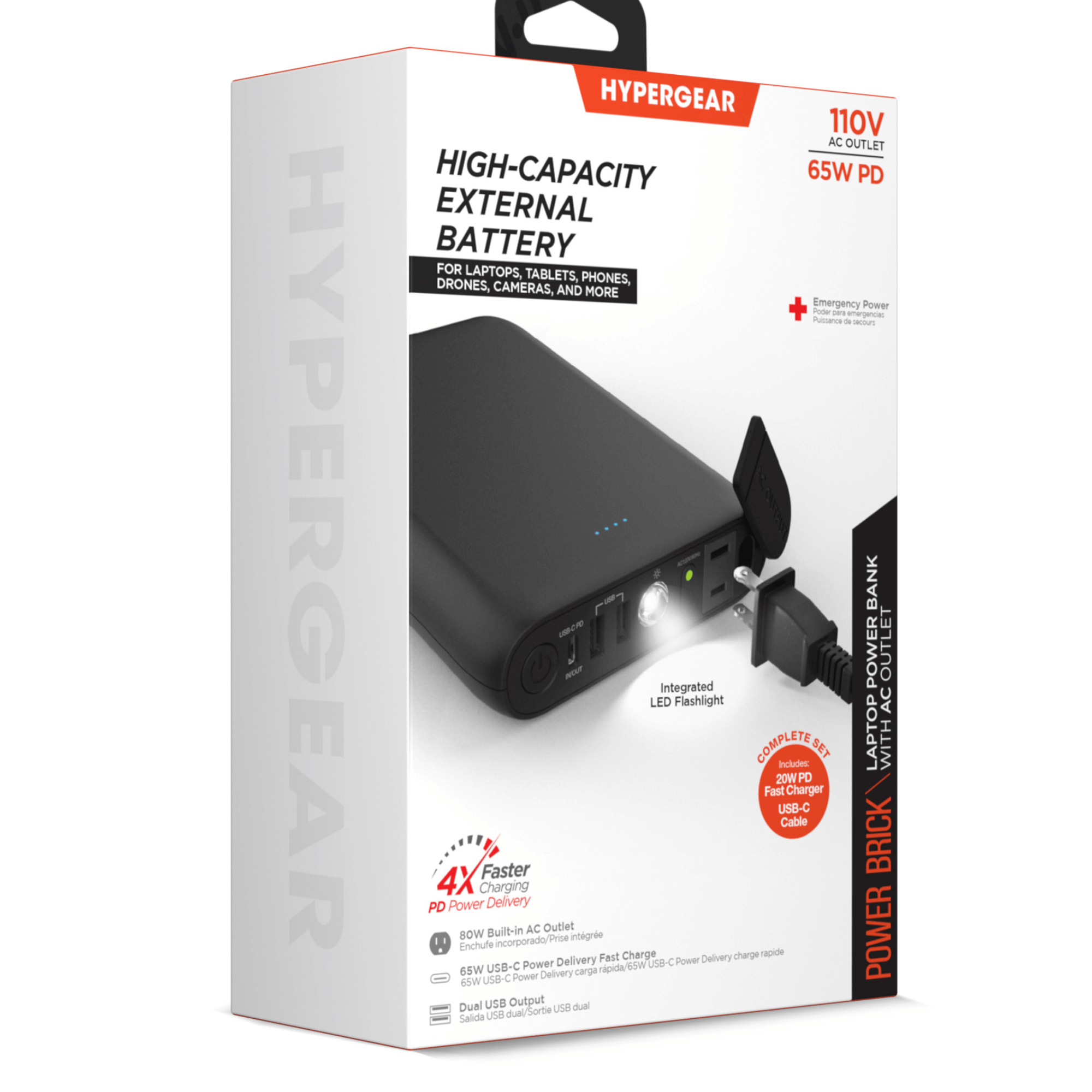 JupiterGear Home - Wholesale Portable Charger - HyperGear Power Brick 24000mAh AC Laptop Power Bank7