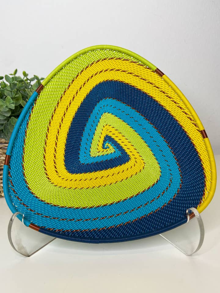 Driehoekig bord - Bohemian Blue voor wholesale door Eve & Nico Gifts & Home Decor