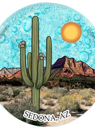 Saguaro Cactus Ornament / Suncatcher for wholesale by Pampeana