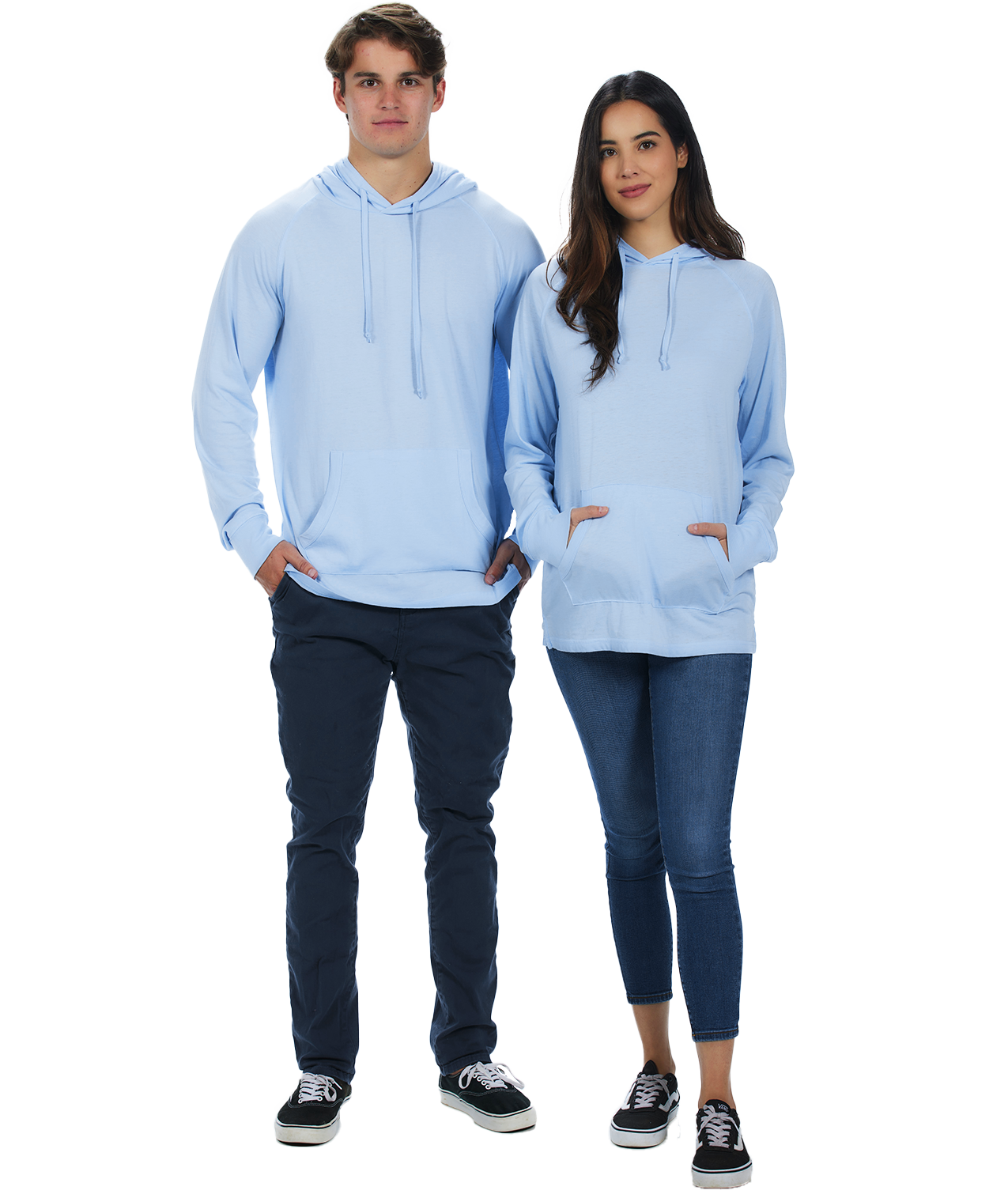 U.S. Apparel - Vente Sweat à capuche – femme - Chandail à capuchon unisexe en jersey - Light Garment Burnout Raglan34