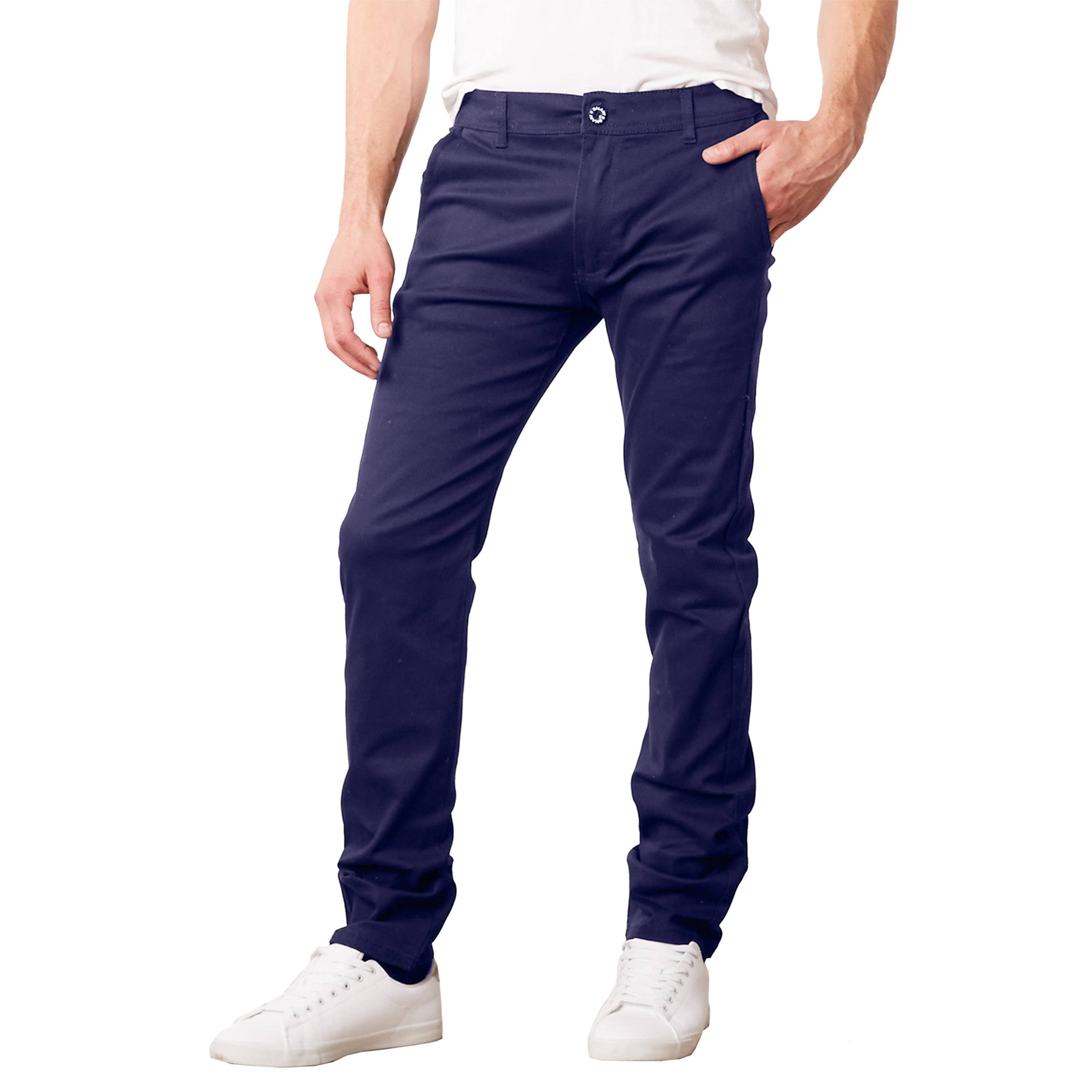 Galaxy By Harvic - Wholesale Pants - Men's - Men's Slim Fit Stretch Chino Pants1