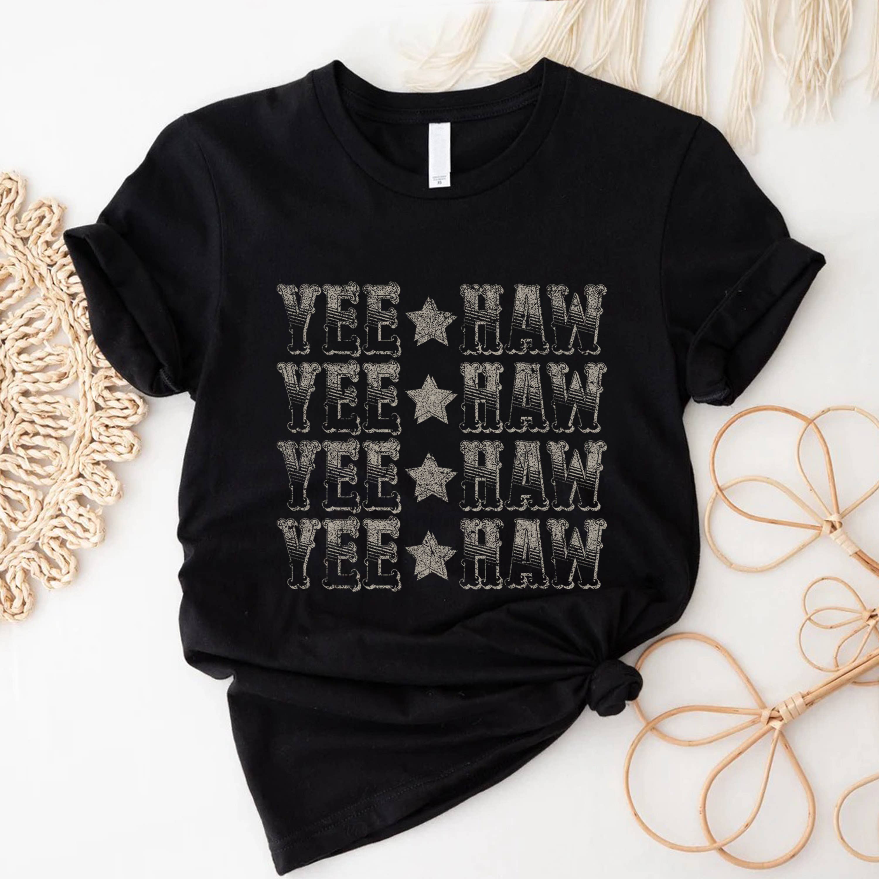 STARCHIS - Wholesale Screen Printed T-Shirt - Women's - Yee Haw0
