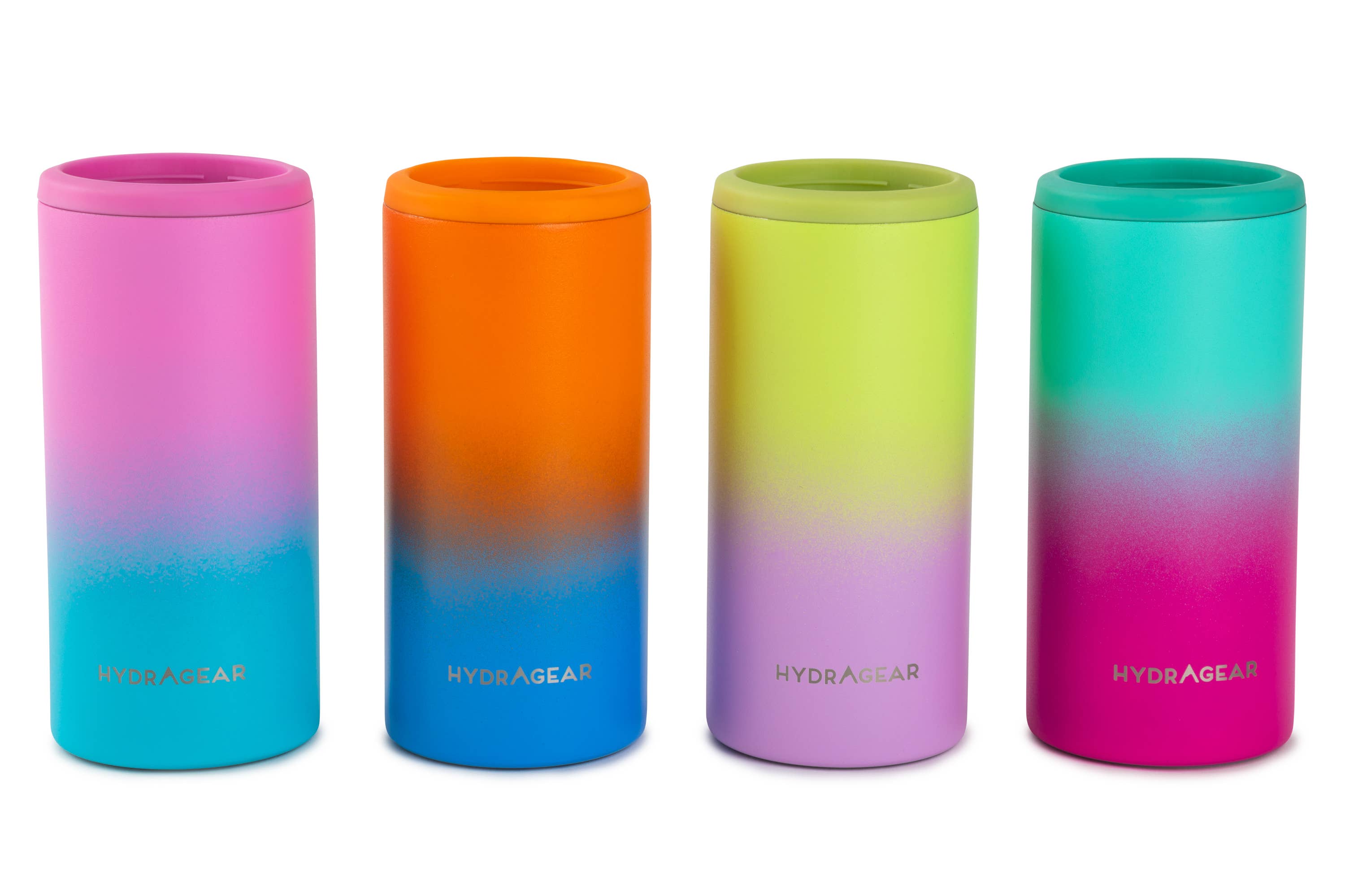 Core Home - Wholesale Drink Huggers & Koozies - 12oz Slim Can Coolie – Assorted Powder Bright Ombre0
