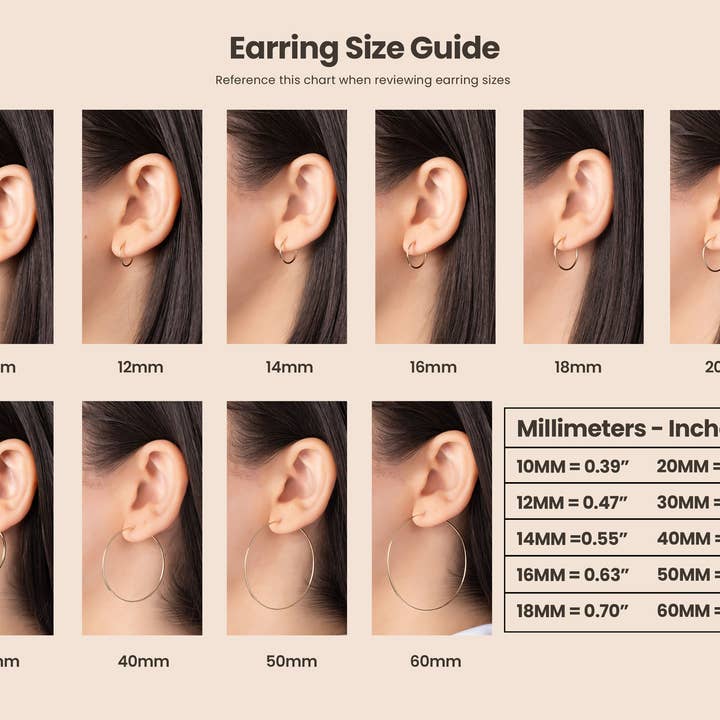 Or Créoles rondes sans fin 14 carats en vente sur Faire4