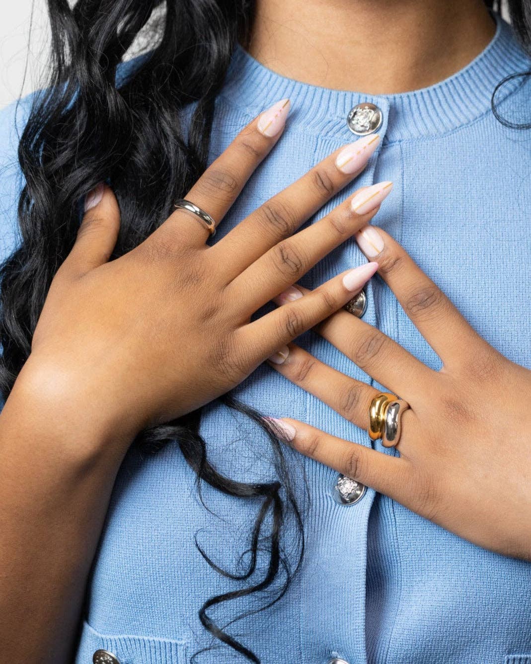 Belinda Jewelz - Wholesale Band/Stacked Ring - Nova Mixed Metal Ring6