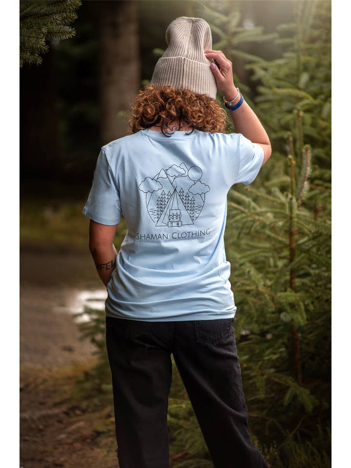 SHAMAN – wholesale T-shirts med screentryck – Unisex – Backpacking t-shirt - äventyrsskjorta
