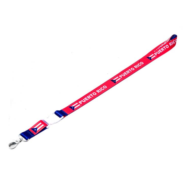 Eastex - Wholesale Lanyard - Unisex - Puerto Rico Red Blue Lanyard/Keychain Wholesale