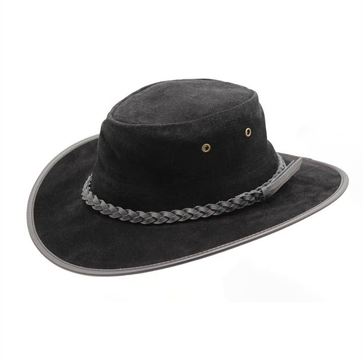 Chapéu Outback de Camurça Mitch ZH245 por atacado de Heather Hats & Accessories