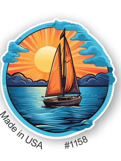 Autocollant Sundown Sail pour la vente par Big monkey
