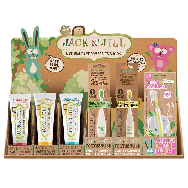 Jack N' Jill Kids - Wholesale Toothpaste - Baby and Child Counter Display Set