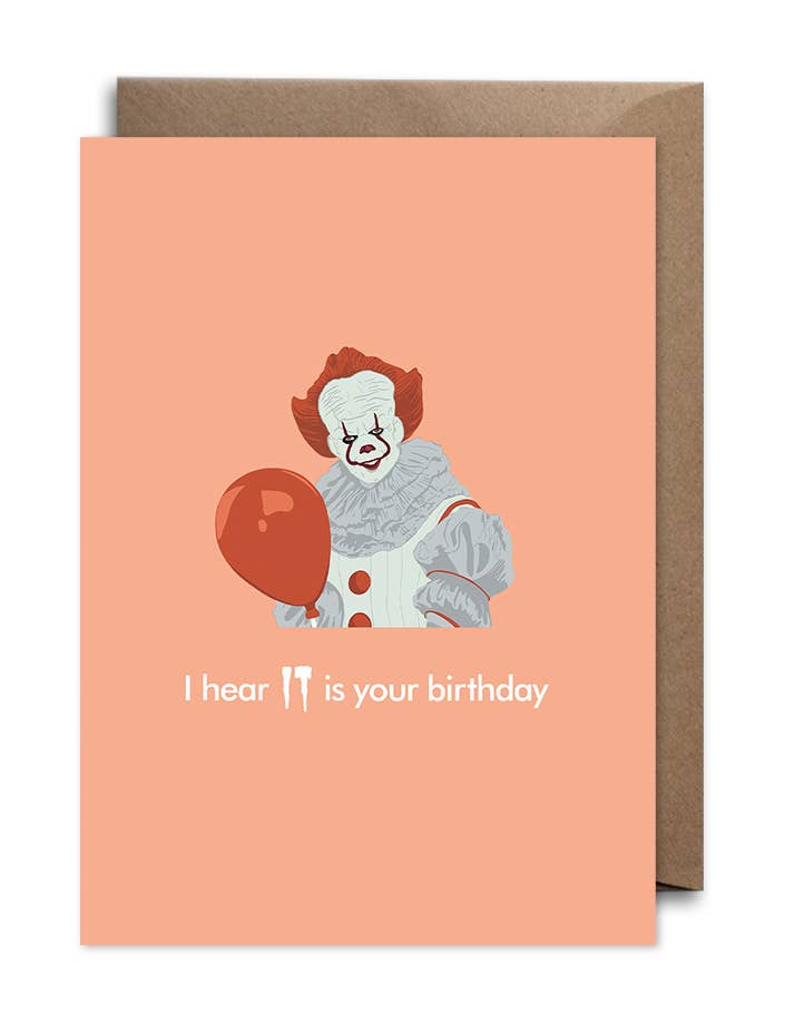 Bonne Nouvelle - Wholesale Birthday Card - Pennywise - IT Birthday Card1