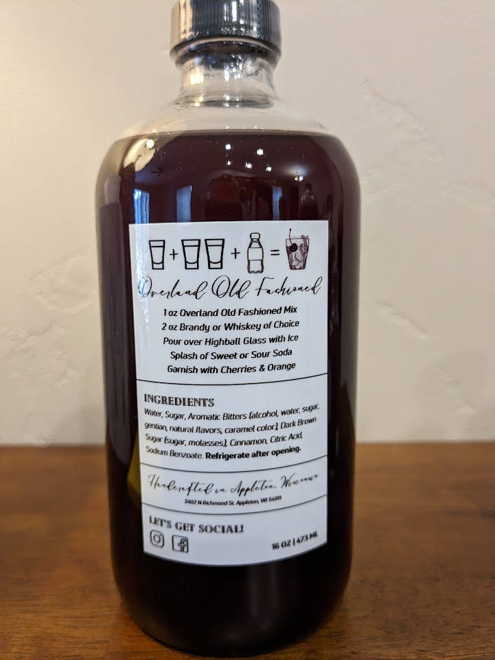 Overland Old Fashioned Mix - Wholesale Cocktail Mix/Syrup - Overland Old Fashioned Mix (16 oz)1