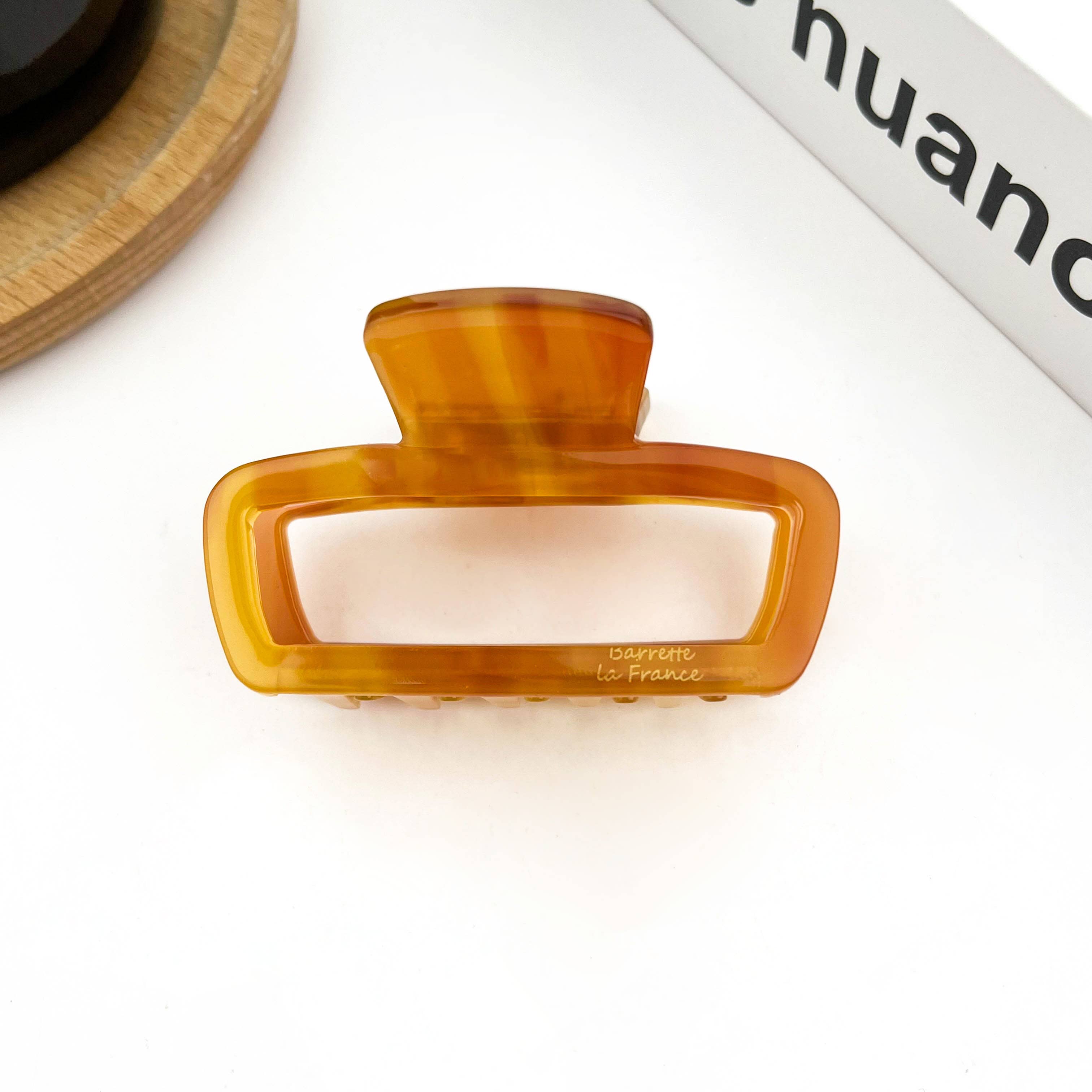 TheDivaSoap - Wholesale Hair Clip - Women's - Classic Rectangle Hollow Claw Clip, Acetate Square Hair Clip3