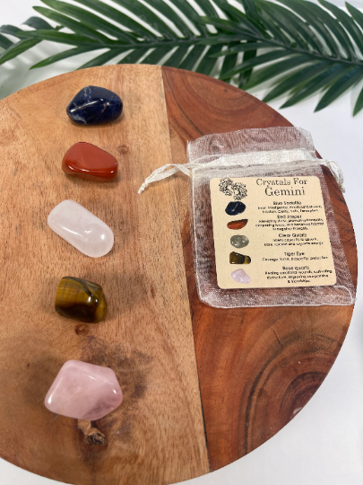 CaNatureLover - Vendita all'ingrosso Pietra/cristallo spirituale - Set cristalli GEMINI, set 5 cristalli ZODIAC HOROSCOPE7
