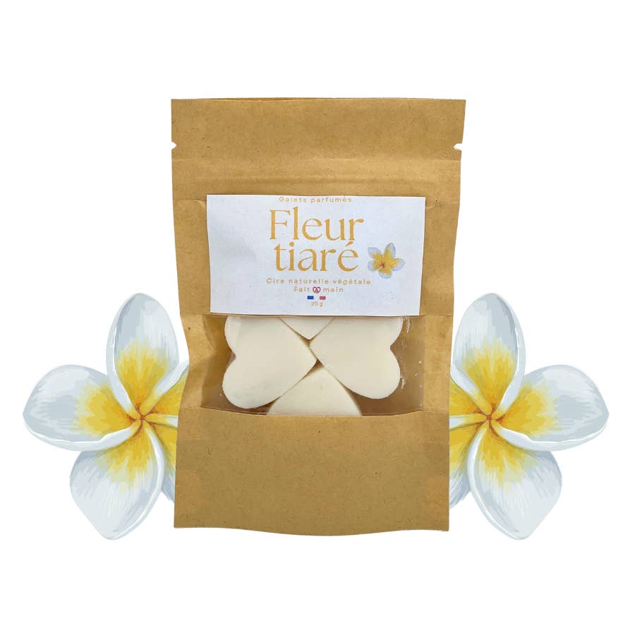 Bougies des Sens - Wholesale Wax Melt - Tiare Flower Scented Melts - 20g sachet / summer scent