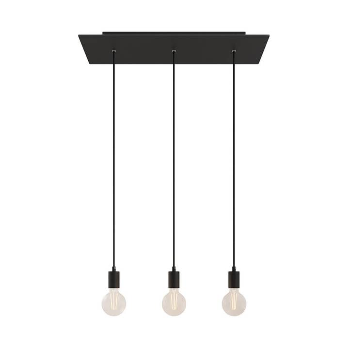 3-drop pendant lamp with XXL Rose-One rectangular 675 for wholesale by LIGHTINUP S.R.L.