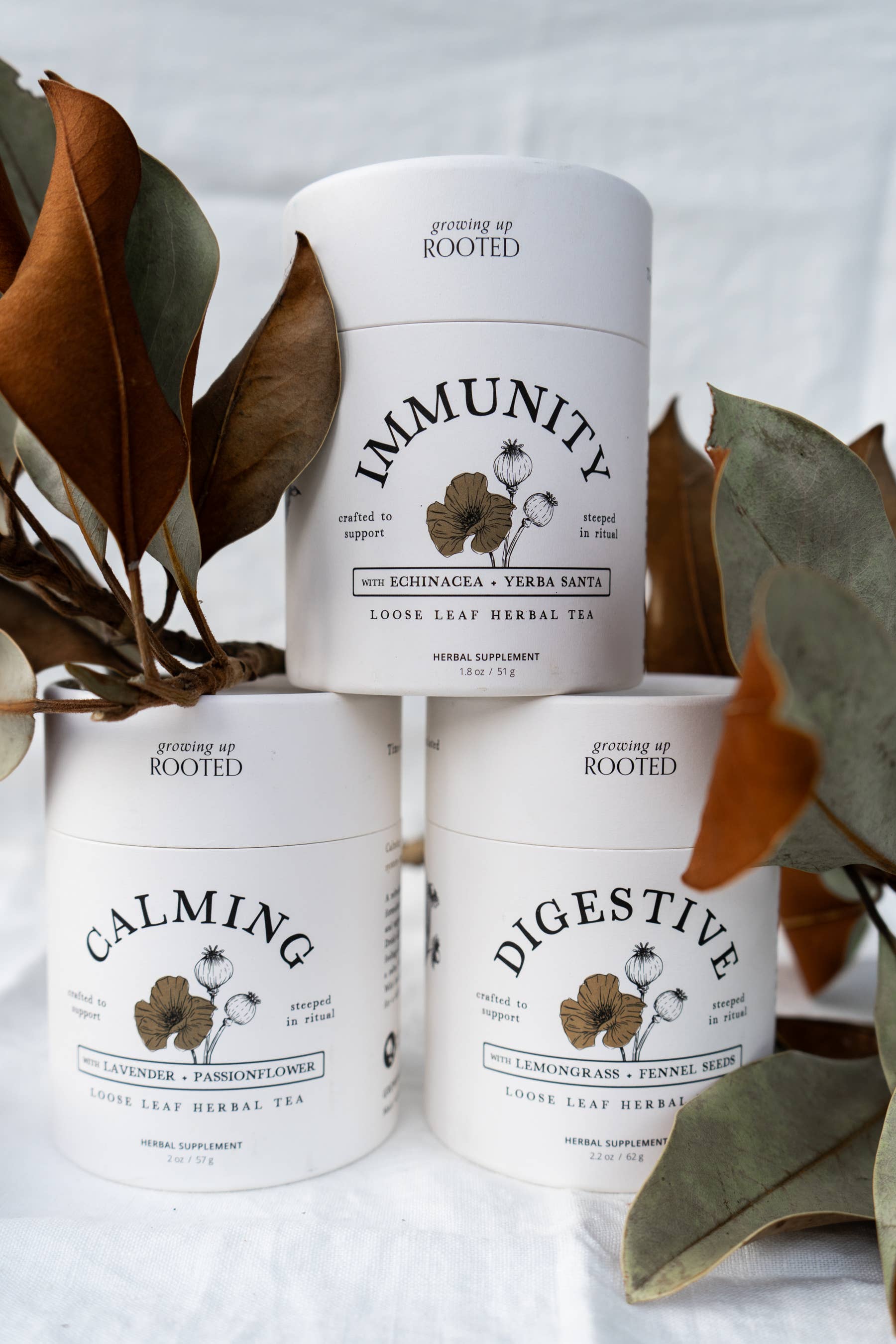 Growing Up Rooted - Wholesale Loose Tea - Calming Loose Leaf Herbal Tea | Stress Relief & Relaxation3