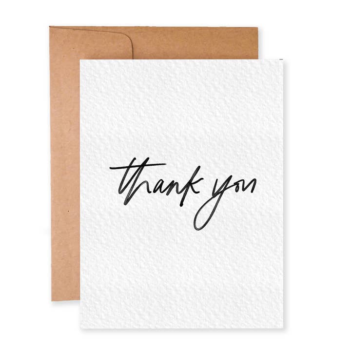 Thank You Card | Minimal Card for wholesale by Paper Dove Shop