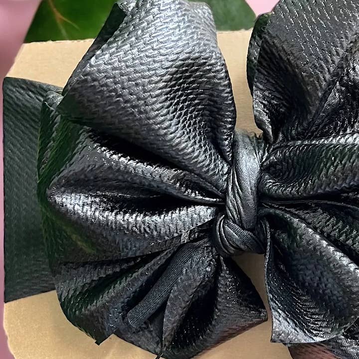 BLACK #3 FAUX LEATHER BIG TASSEL HEADBAND. F-DLH2432K for wholesale on Faire