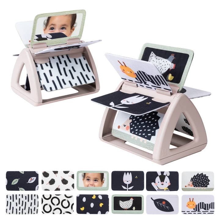 Taf Toys Black & White Spinning Book for wholesale by Playette
