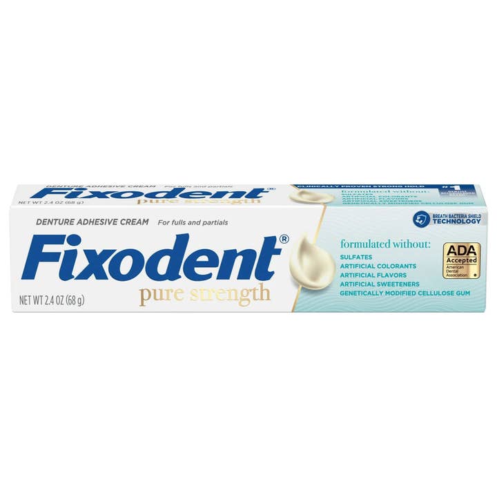 Bam Deals - Wholesale Oral Supplement/Vitamin - Fixodent Pure Strength Denture Adhesive Cream, 2.4 Oz