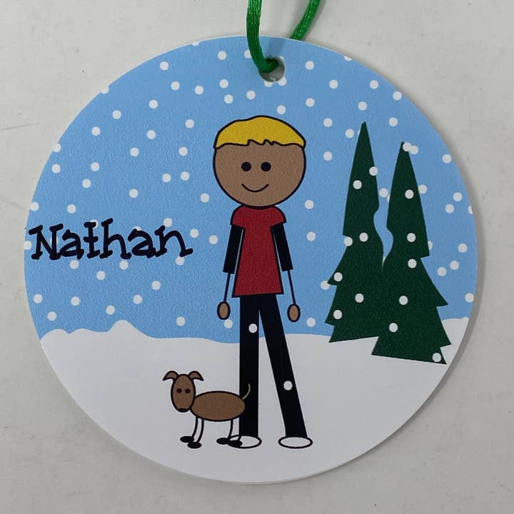 Niño con perro (rubio) para venta al por mayor de The Polka Dot Box