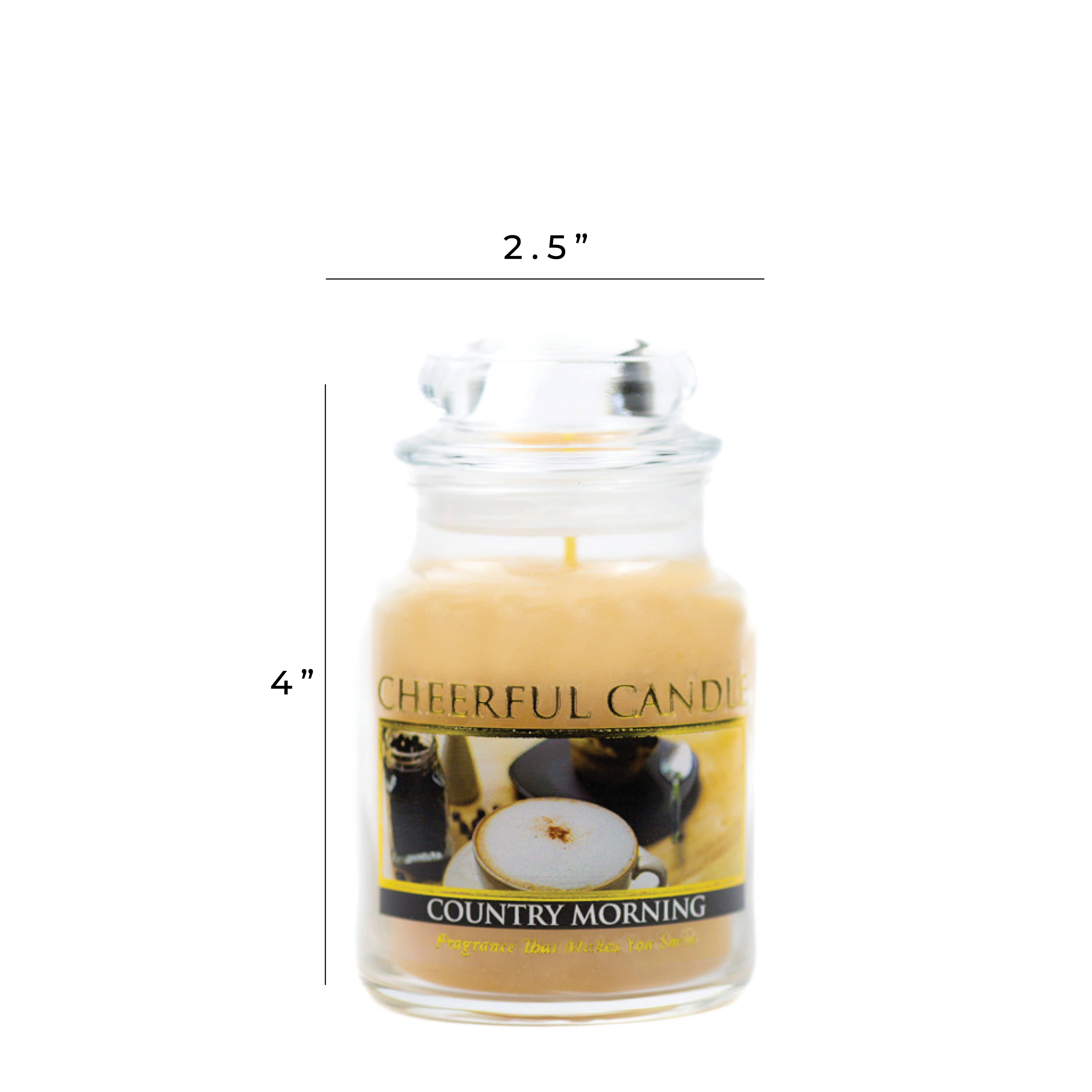 A Cheerful Giver – wholesale Jar/filled candle – Cheerful Candle (6oz.) – Country Morning4