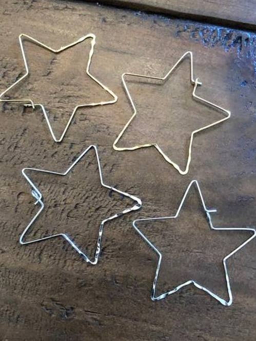 aros de alambre estrella martillada para venta al por mayor de bubs & sass