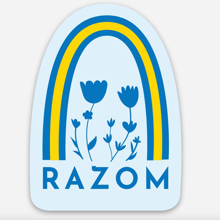 Razom Sticker for wholesale by Second Story Cards