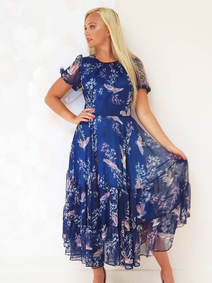 Mellaris – Großhandel Kleid – Damen – Kendra Chiffon-Sommerkleid1