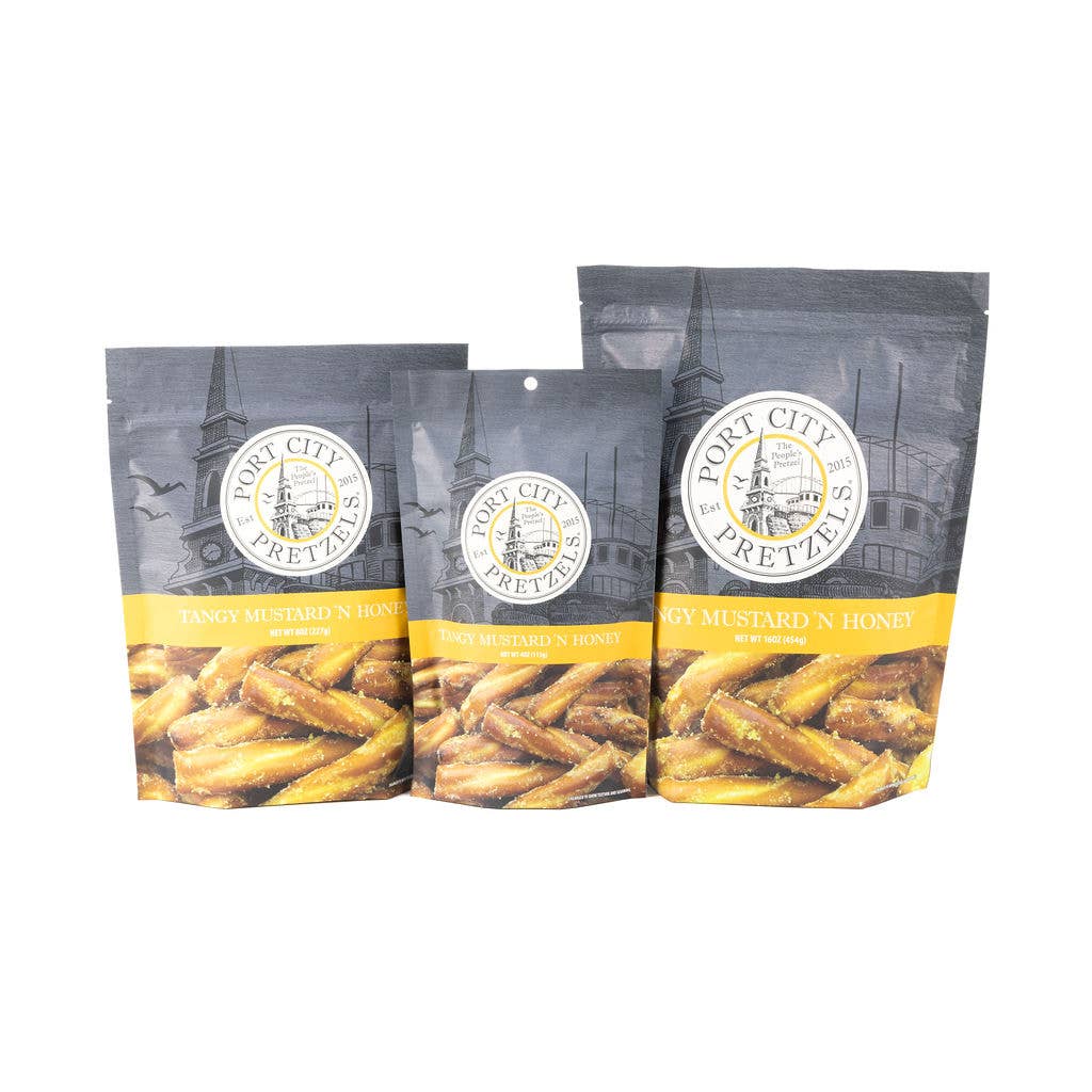 Port City Pretzels - Wholesale Pretzels - Tangy Mustard 'N Honey Pretzels - 8 oz2
