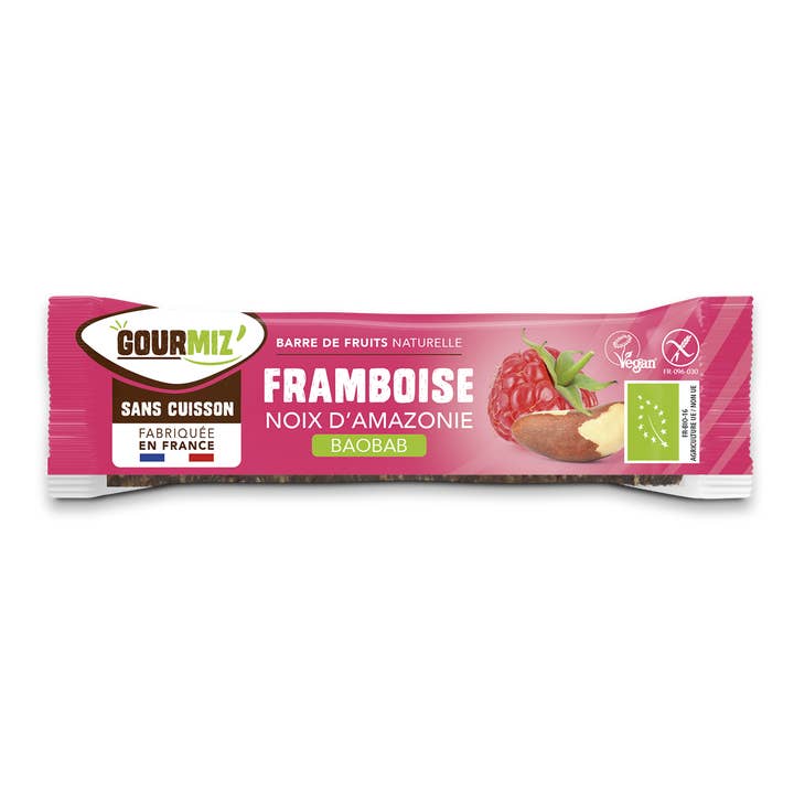 Gourmiz' - Vendita all'ingrosso Barrette - Barretta di lamponi - Amazon Nuts - Baobab