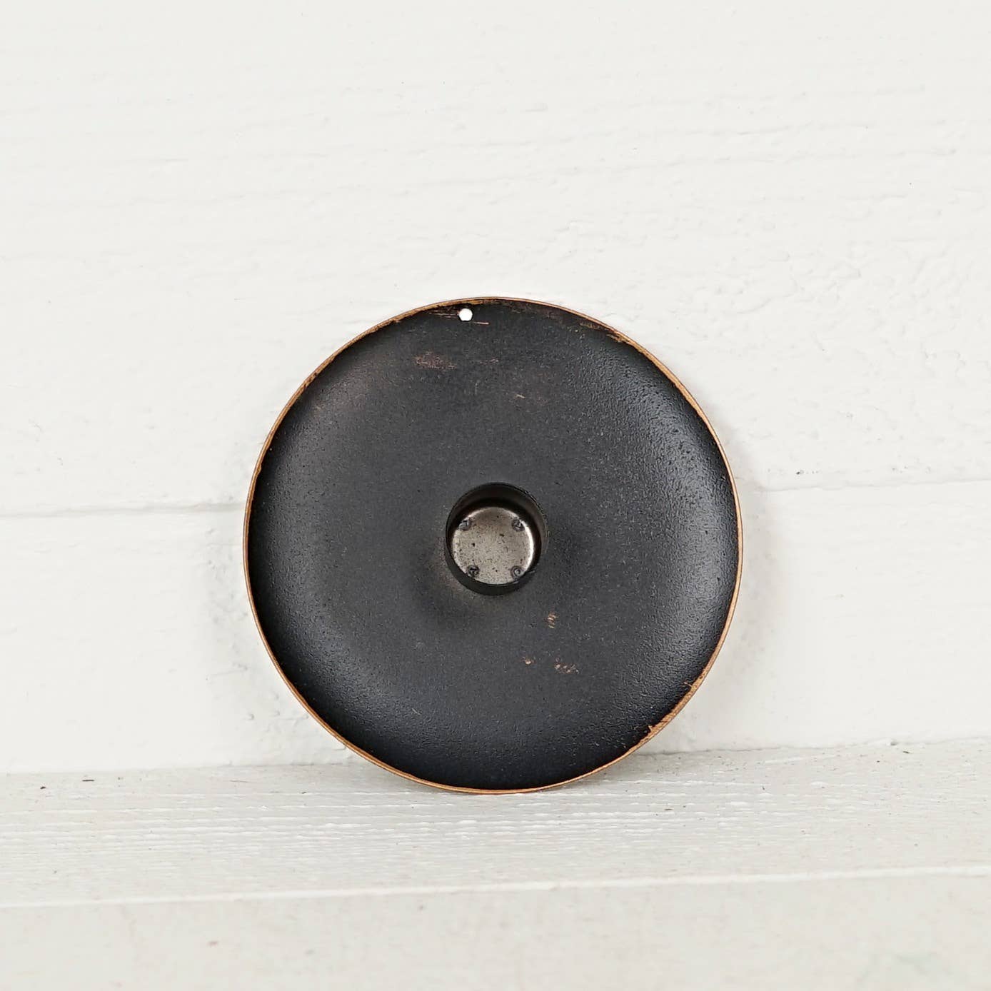 Holiday Depot Inc. - Wholesale Candle Holder - 570766- Black Metal Round Plate Taper Holder-5Dx1.21