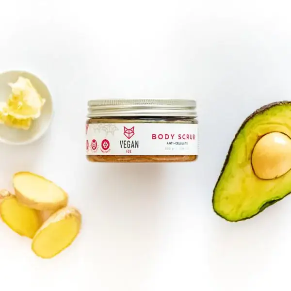 Amber cosmetics Ltd (Vegan Fox) - Vente Gommage/exfoliant pour le corps - Gommage corporel au gingembre avec sel4
