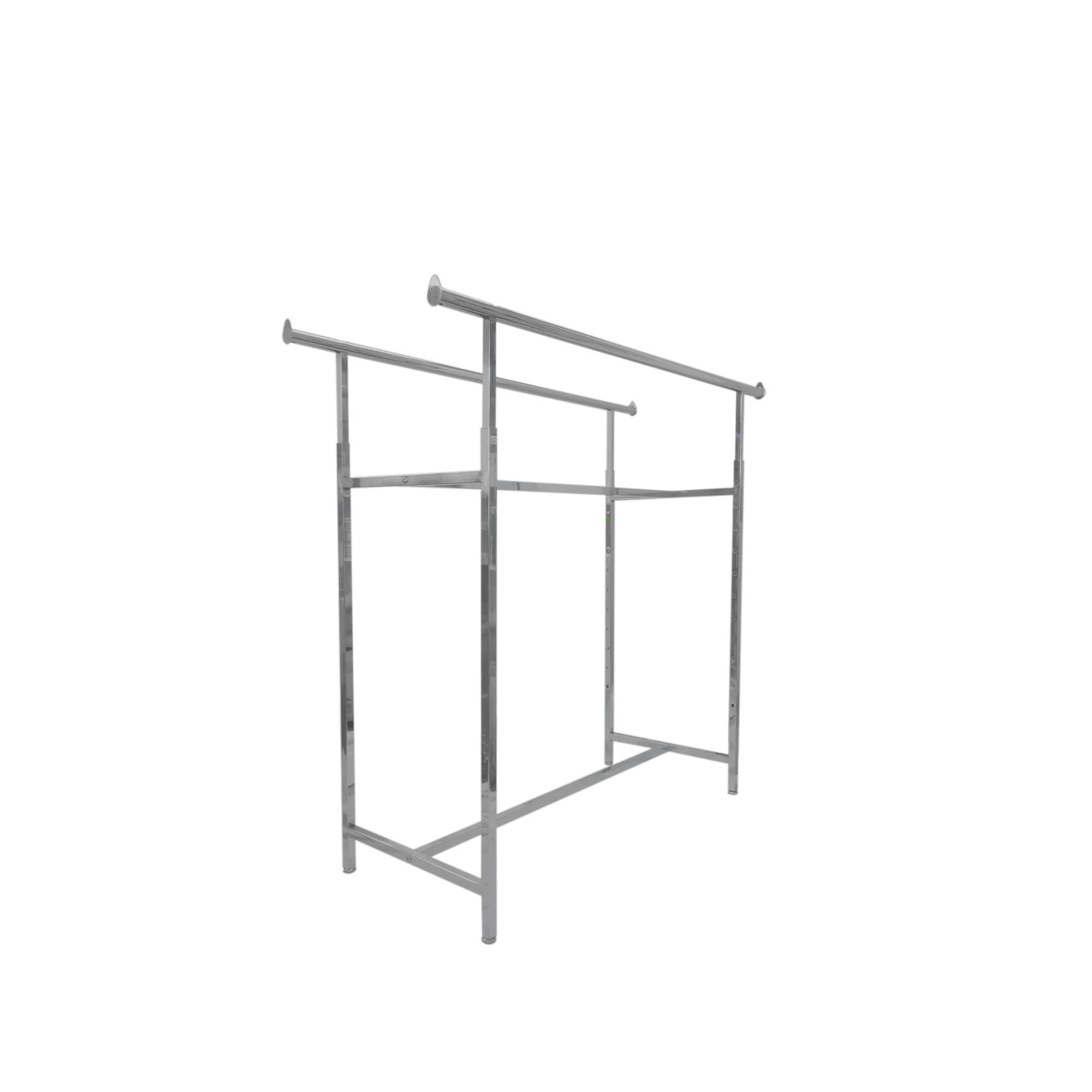 Chrome H-Rack - Double Bar Garment Rack for wholesale on Faire