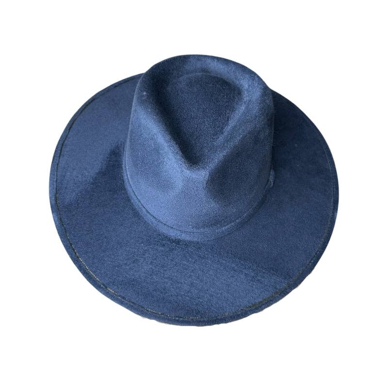 Nati Natash - Wholesale Fedora - Women's - Tear Drop Vegan Suede Rancher Flat Brim30