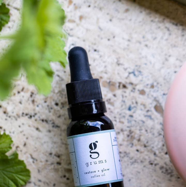 grums – Engroshandel Ansigtsolie – Restore + Glow Kaffeolie 15 ml – Rene Genanvendte Antioxidanter2