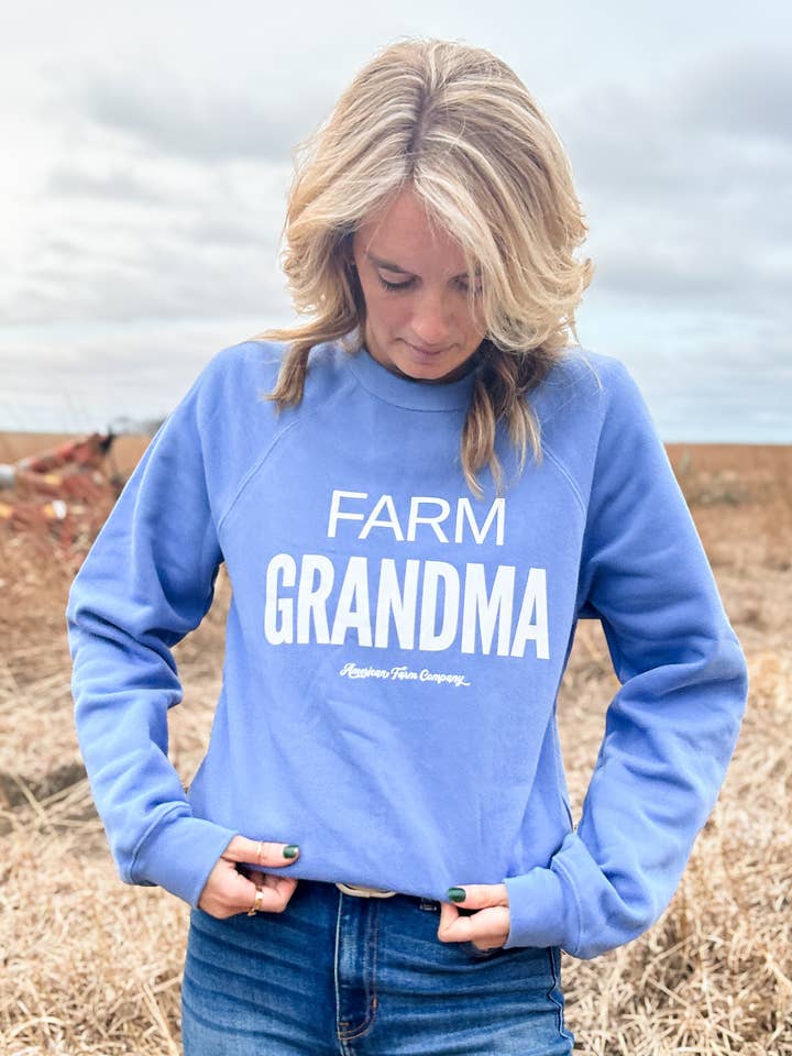 Westerse 'Boerderij Oma' Grafische Trui voor wholesale door American Farm Company