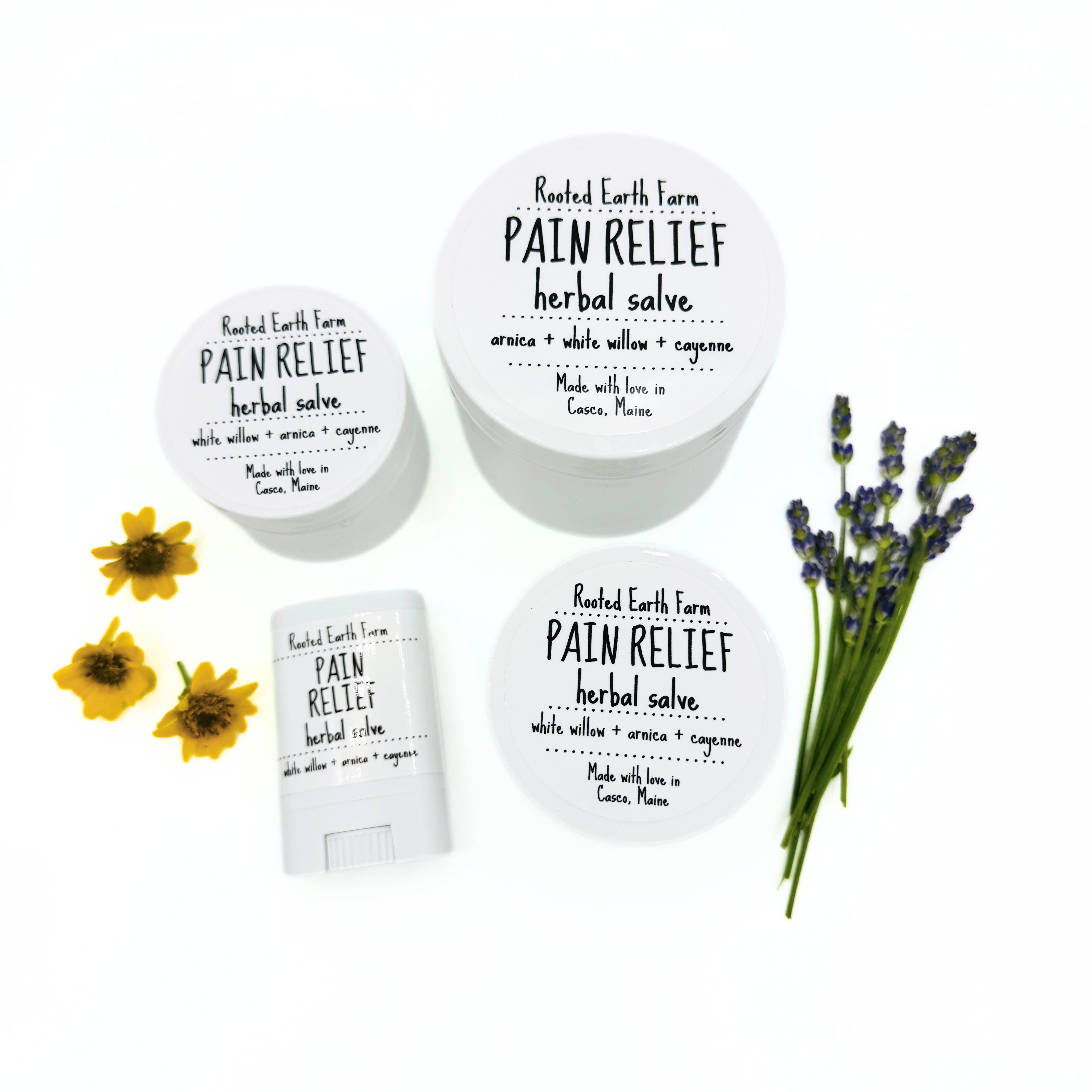 Rooted Earth Farm + Apothecary - Vente Crème/baume/pommade cicatrisante - Soulagement de la douleur - 4 options de taille4