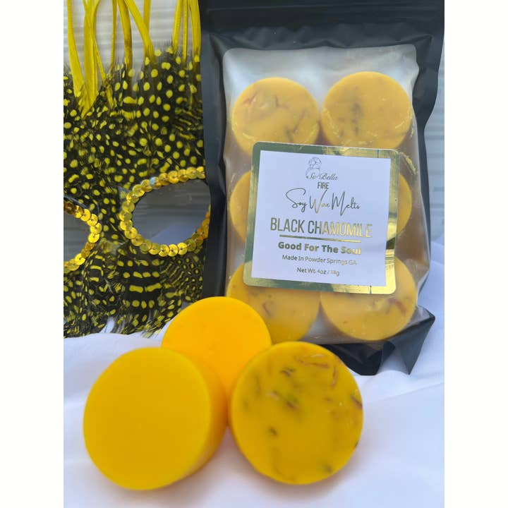 Black Chamomile Wax Melts for wholesale by So Bella