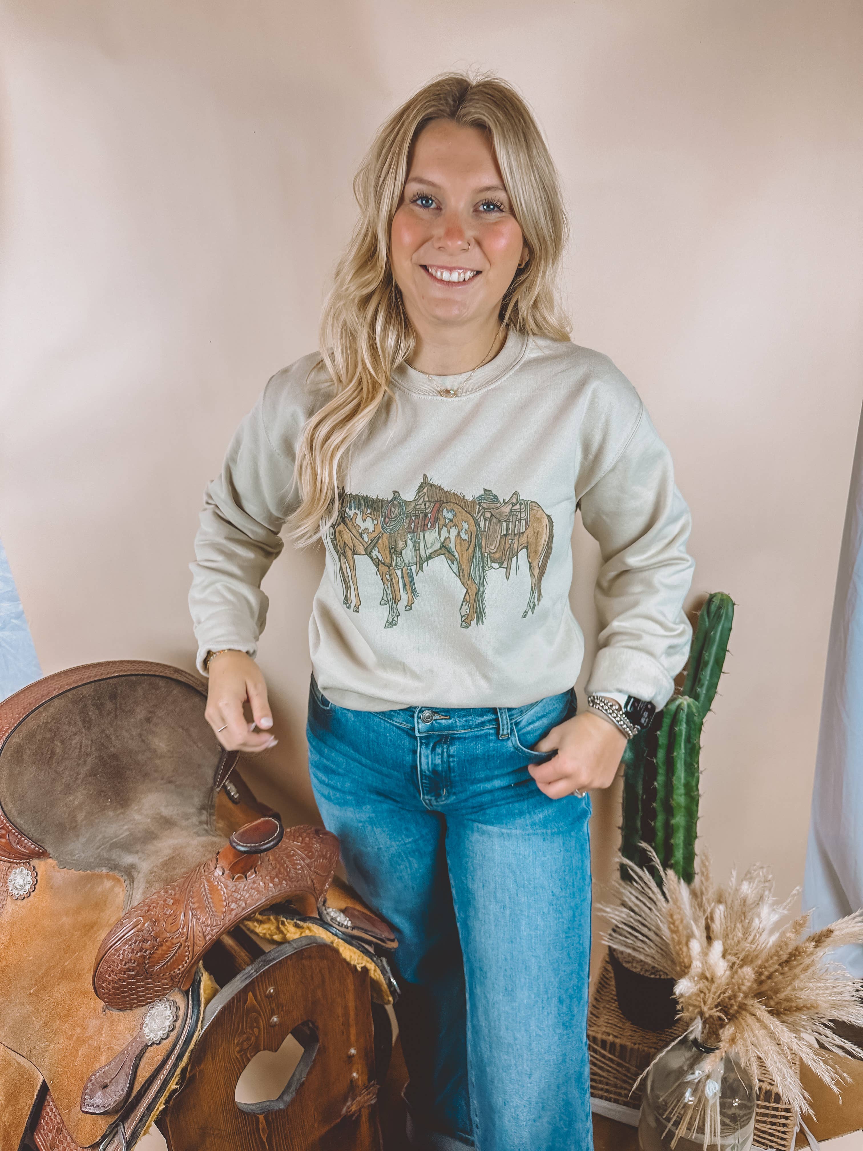 The Walking A - Wholesale Graphic Sweatshirt - Women's - LONELY RIDERS2