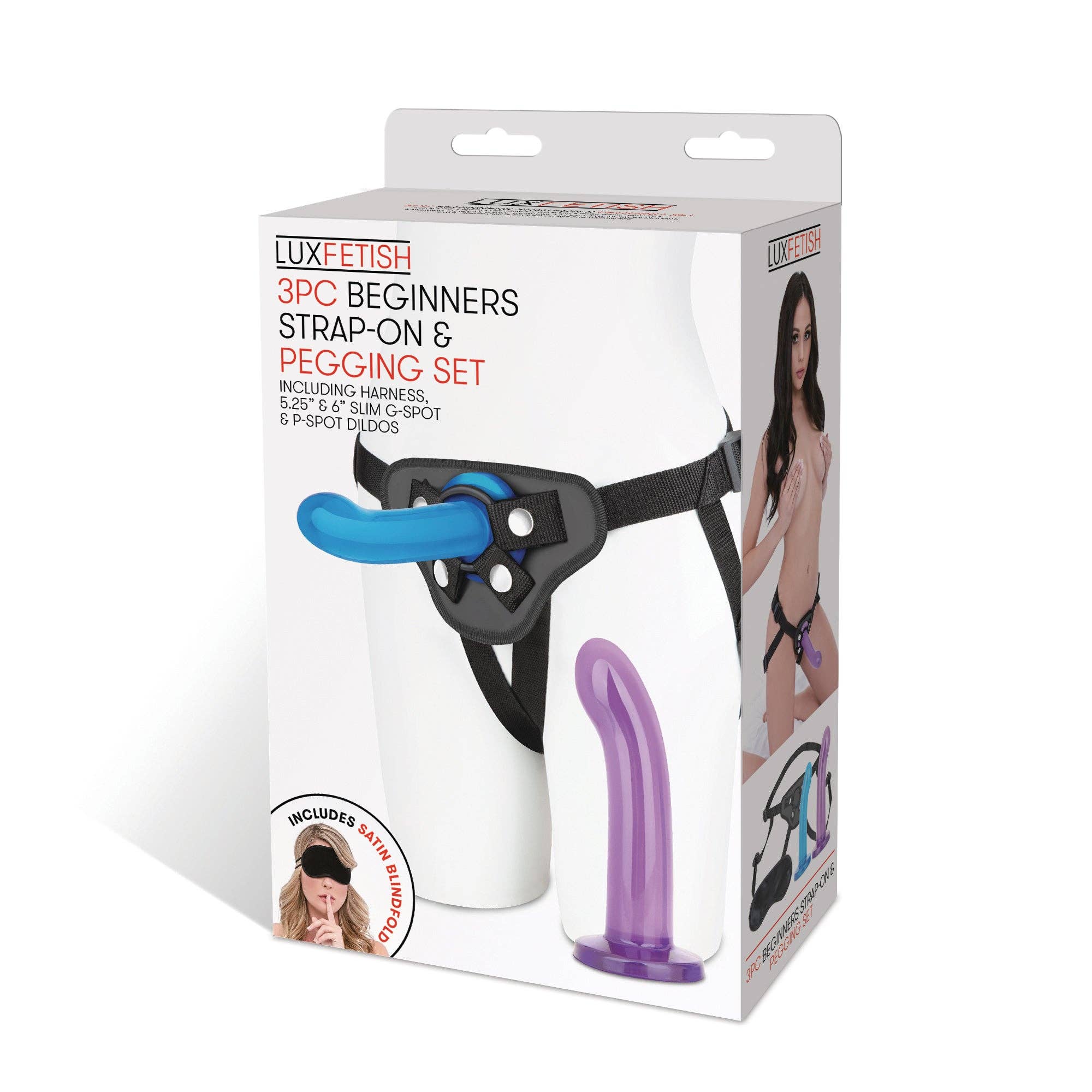 Lux Fetish Store - Vente Sex toys - Ensemble de 3 sangles et fixations pour débutants8