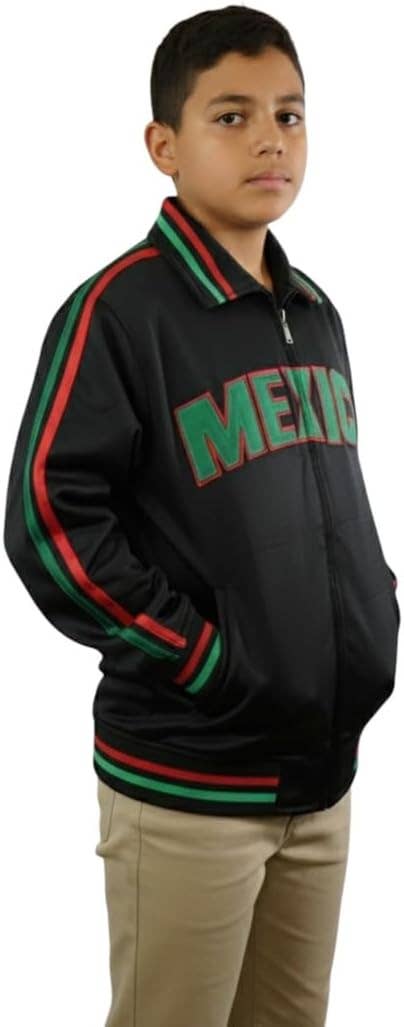 Lime Tree Clothing Inc. - Wholesale Athletic Jacket - Kids - Kid's Mexico Track Jacket (2-16) - Stylish & Comfortable1