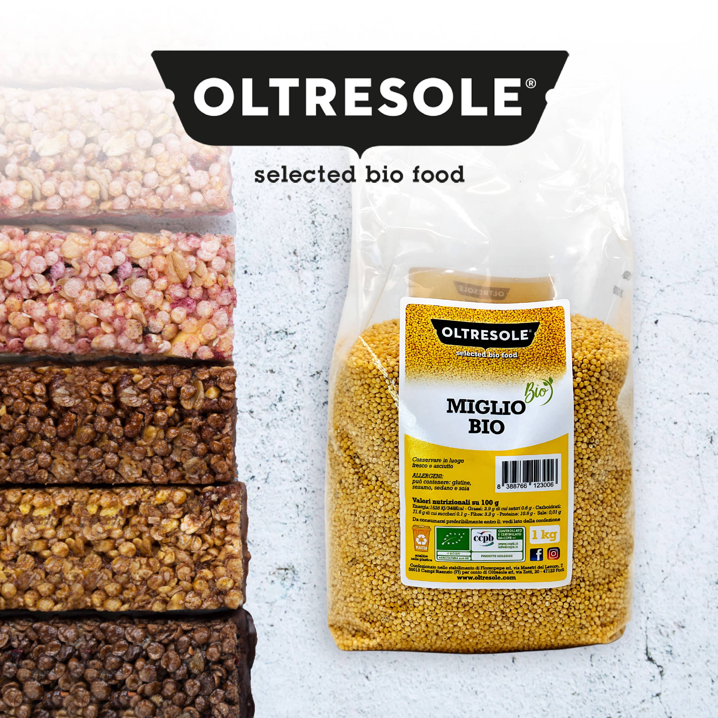 Oltresole - Wholesale Whole Grains - ORGANIC MILLET 1 Kg7