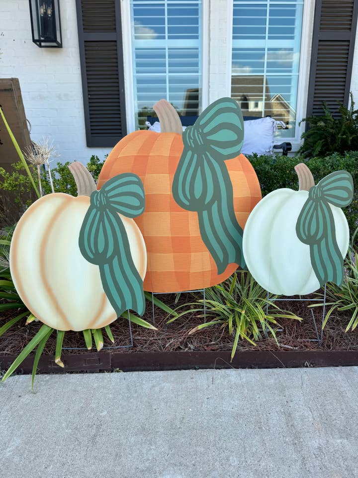 Bow’s Up Beauties Pumpkin Trio  for wholesale by Lovely Reese