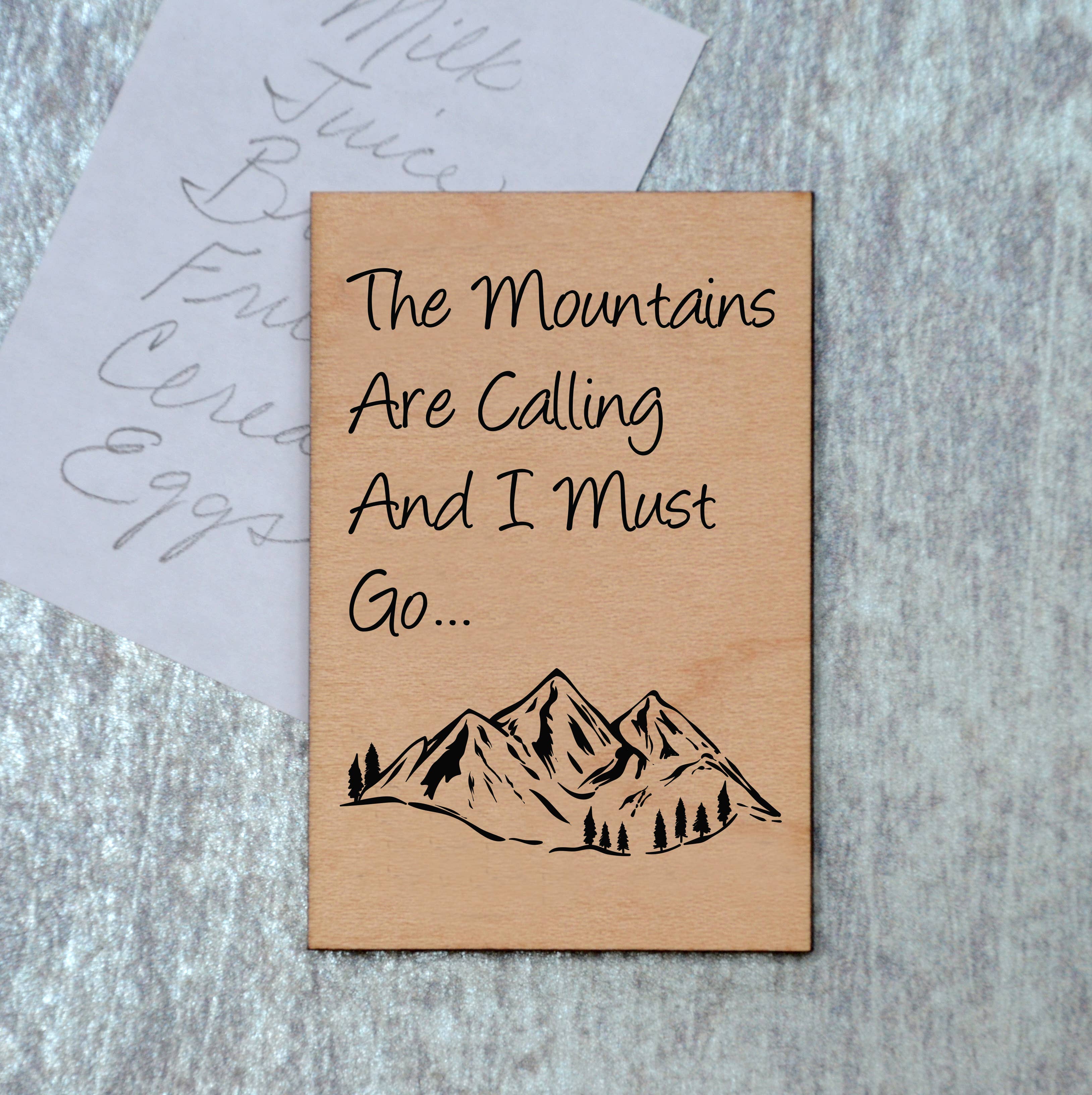 Driftless Studios - Wholesale Magnet - Magnet -The Mountains Are Calling - XM0451